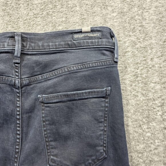 Citizens Of Humanity Jeans Womens 28 Black Rocket Crop High Rise Skinny Cropped - Picture 3 of 10